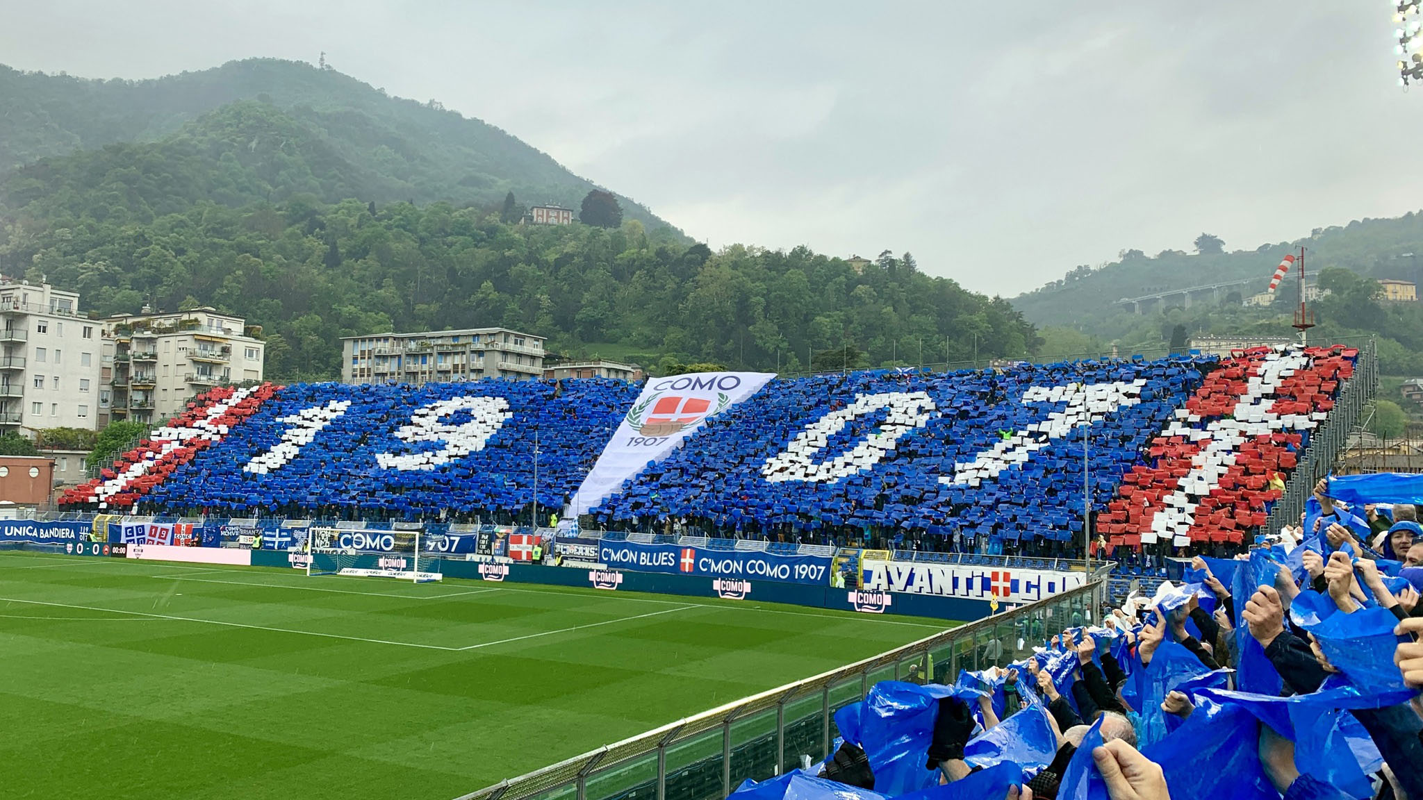 Coreografia 1907 della curva del Como